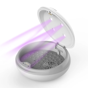 Aligner Case Supplier - Custom UV Retainer Storage Box with Mirror Vent Holes