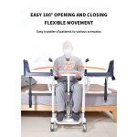 Patient Lift Supplier - Manual Folding Mobile Bathroom Transfer Wheelchair