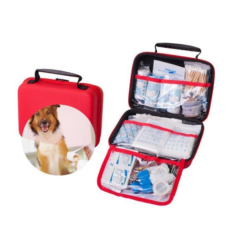 Pet First Aid Kit Manufacturer - PU Material Dog Cat Emergency Wound Treatment