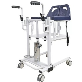 Patient Lift Supplier - Manual Folding Mobile Bathroom Transfer Wheelchair
