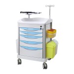 Medical Trolley Factory - OEM ABS Plastic Veterinary Cart with Drawers