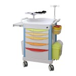 Medical Trolley Factory - OEM ABS Plastic Veterinary Cart with Drawers