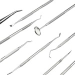 Dental Tools Manufacturer - Stainless Steel Examination Kit Mirror Probe Tweezers