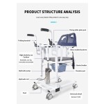 Electric Lift Factory - Multi-functional Patient Transfer Wheelchair with Chair