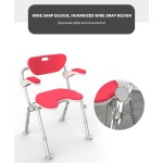 Shower Chair Manufacturer - Aluminum Folding Anti-slip Adjustable Height for Elderly