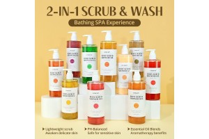 Vanilla Kojic Acid Scrub Shower Gel: OEM/ODM Empowers Brands to Seize the Whitening and Care Track