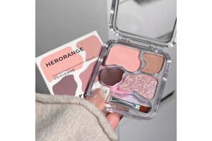 HERORANGE Four-Color Streamer Lying Silkworm Eyeshadow Palette: Professional Cosmetic OEM Partners Drive Global Brands to Tap into the Booming Eye Makeup Market