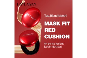 HANDAIYAN 5-Color Oval Red-Case Air Cushion Foundation: The Go-To OEM/ODM Solution for Cosmetic Brands to Dominate Market Trends