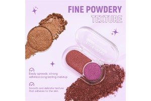 HANDAIYAN Two-Tone Glitter Eyeshadow Palette: Elevate Beauty Brands with Premium OEM/ODM Solutions, Unleashing Fresh Market Opportunities