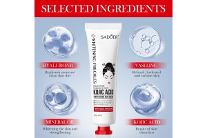 SADOER Kojic Acid Whitening Hand Cream: OEM/ODM Excellence Redefines Global Hand Care Standards