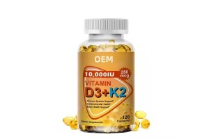23-Year Experienced Factory Launches 10,000 IU Vitamin D3+K2 Softgels, Empowering the OEM/ODM New Track