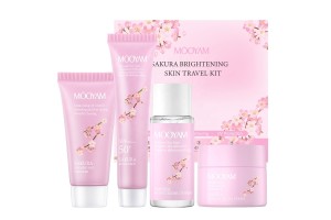 MOOYAM Sakura Brightening Travel Skincare Set: The Preferred Choice for OEM/ODM Private Labeling, Empowering Beauty Brands to Capture Niche Markets