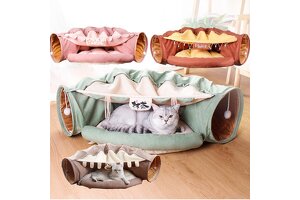 Hongteng 2-in-1 Cat Tunnel Bed: Premium OEM/ODM Solutions for Global Pet Brands