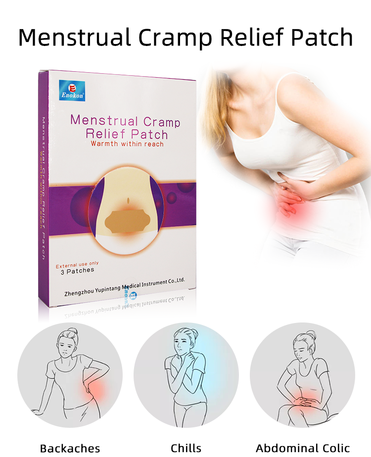 Menstrual cramp pain relief patch
