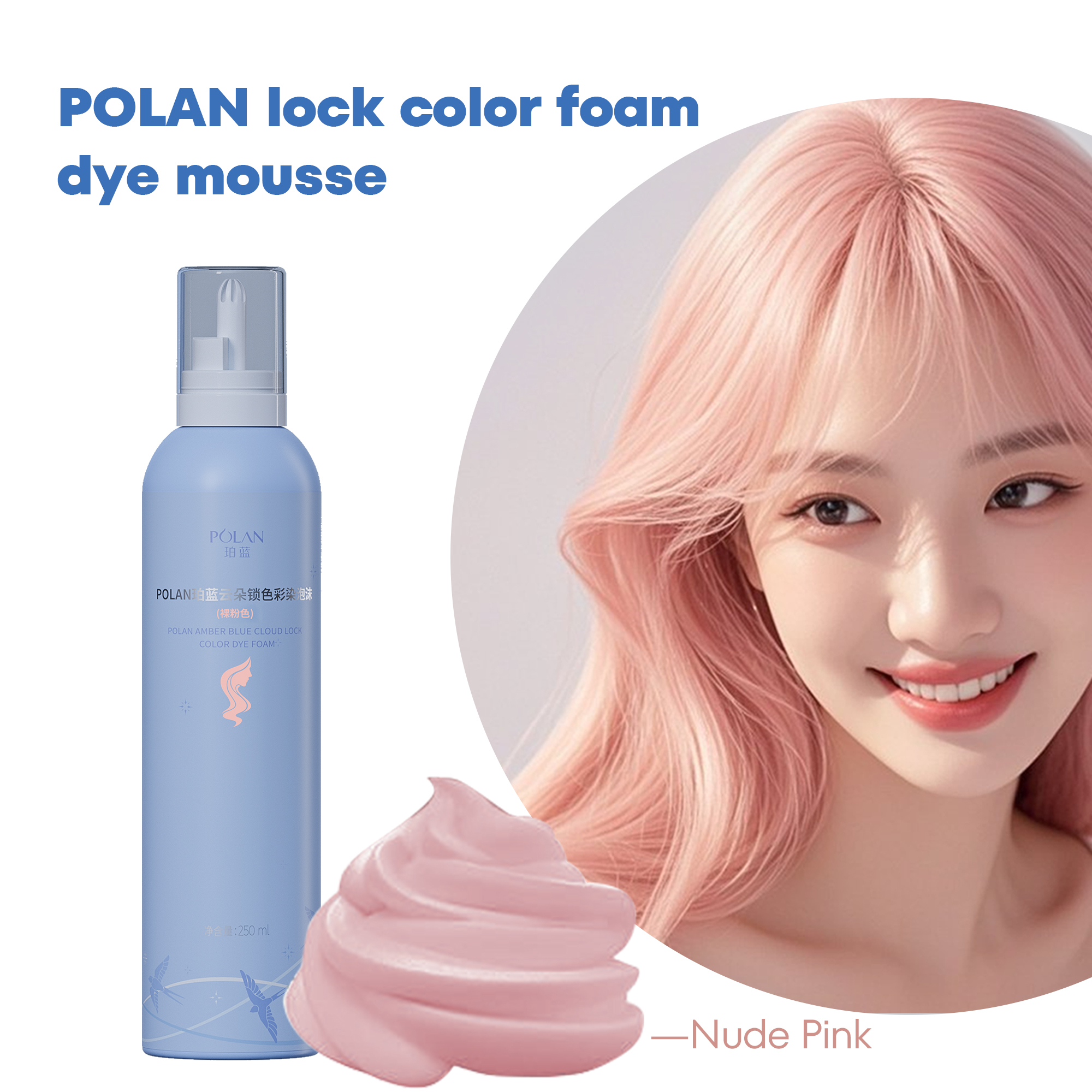 Foam Hair Dye Mousse-POLAN