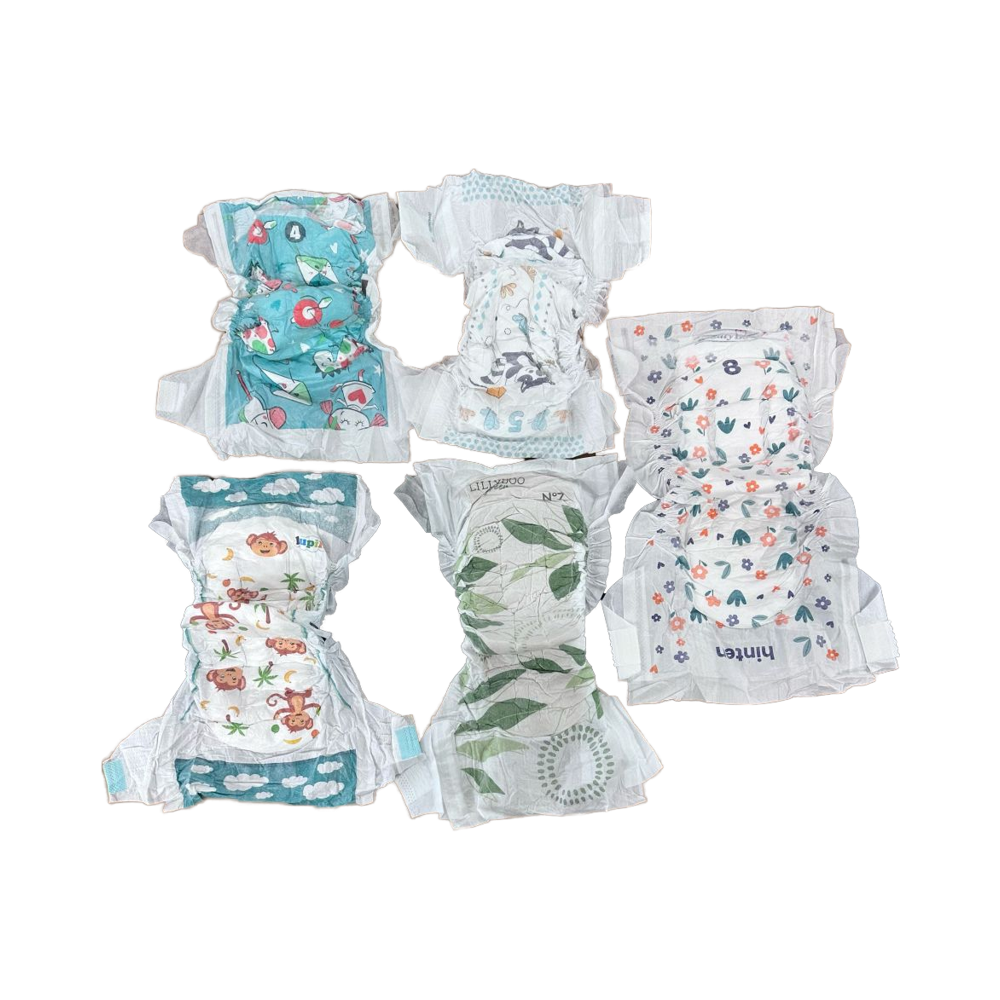 Baby Diapers in Transparent bags