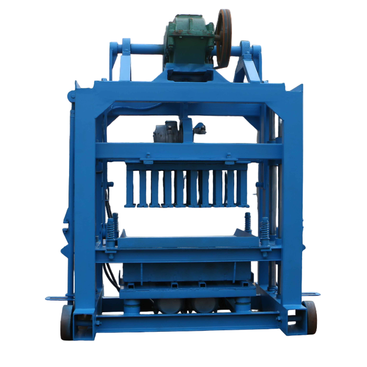 Manual concrete block making machine