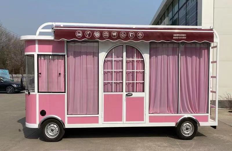 Special price electric four-wheel dining cart