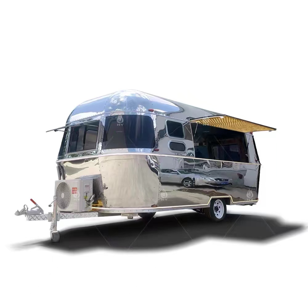 Stainless steel air flow food trailer