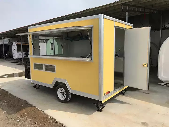 Square Food Trailer