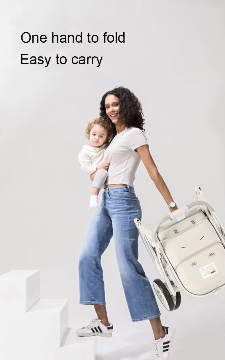Strong compact baby stroller