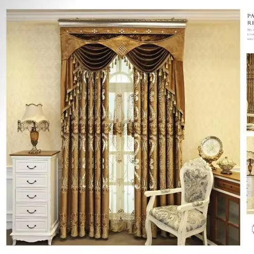 embroidered curtain fabric