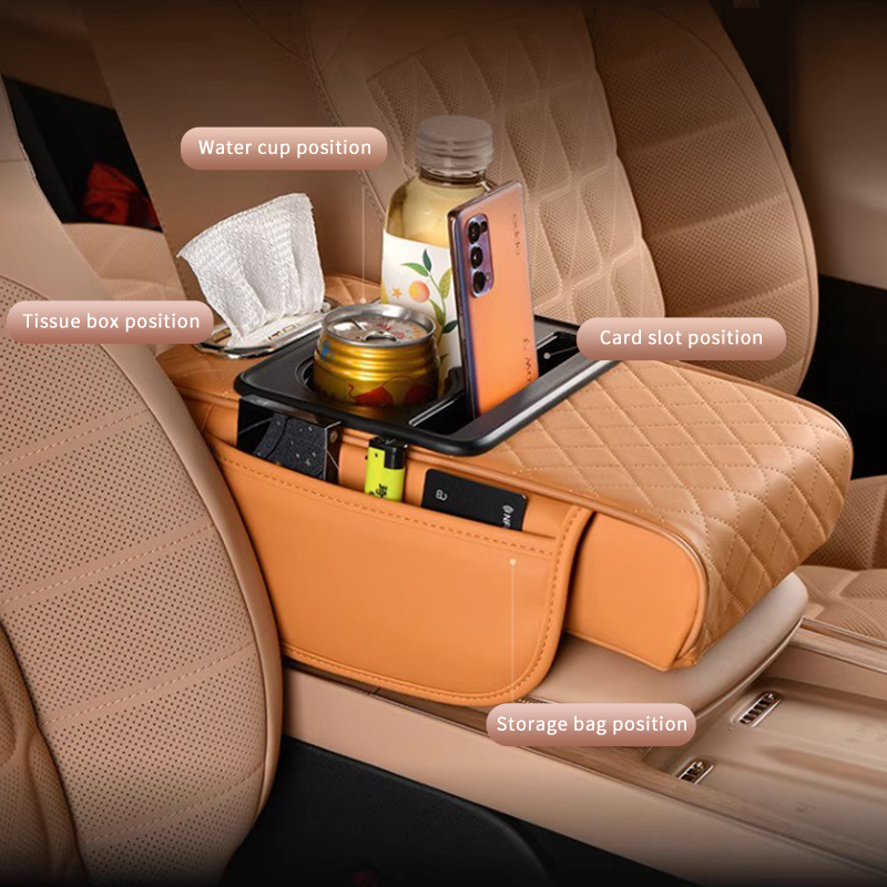 Car armrest box heightening pad