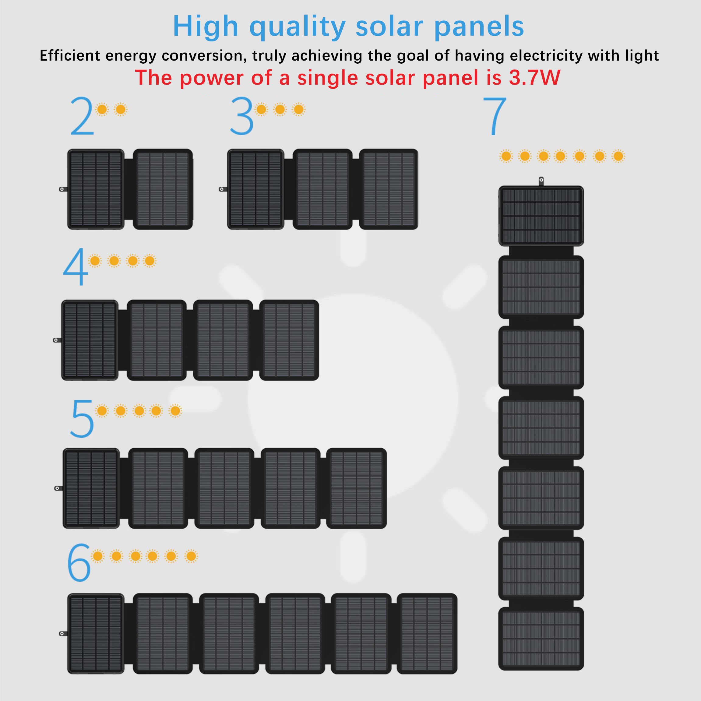 Foldable solar panels