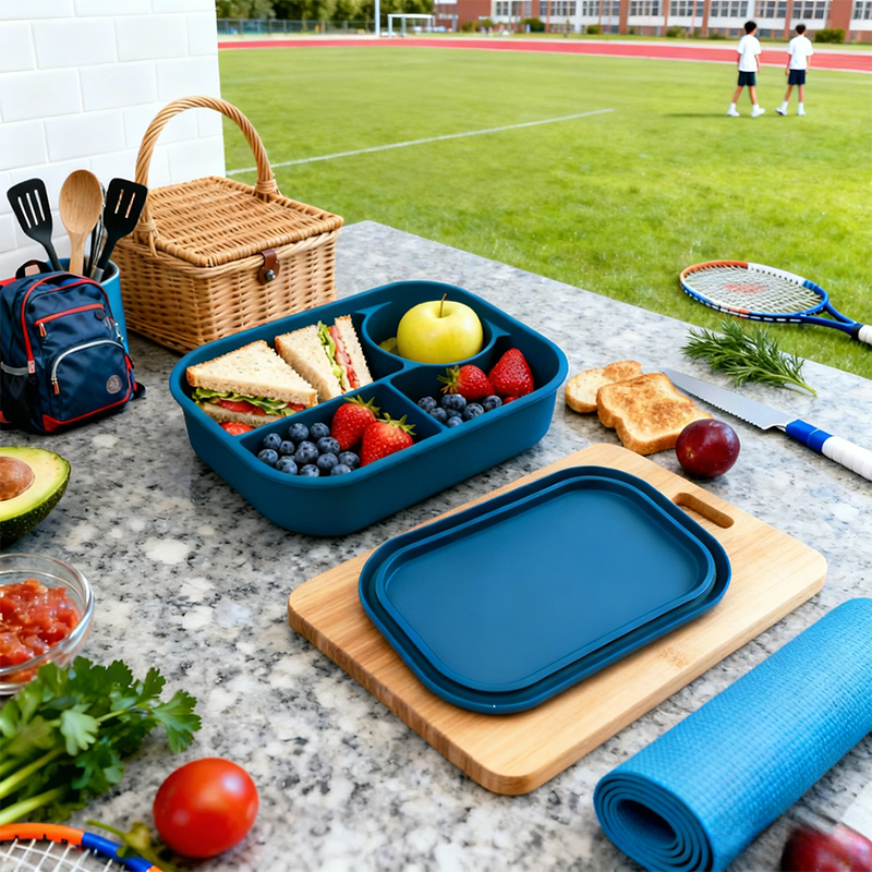 Silicone lunch box