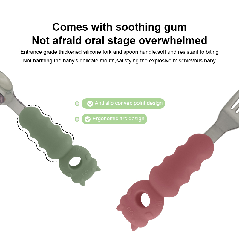 Silicone spoons and forks