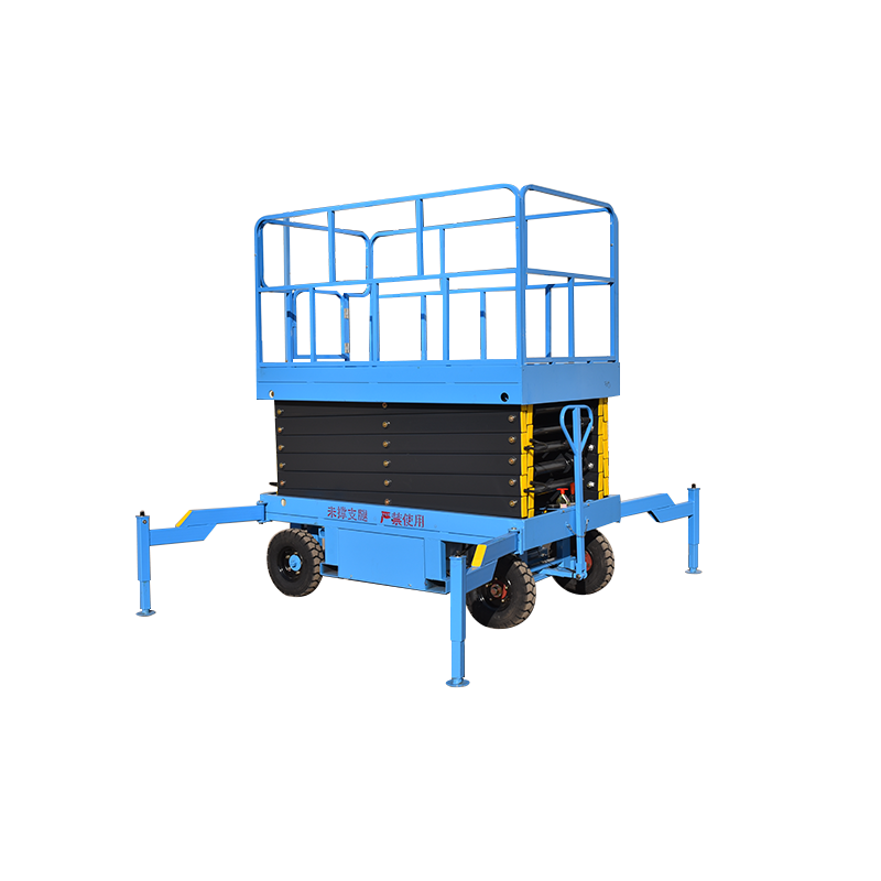 Traction scissor lift