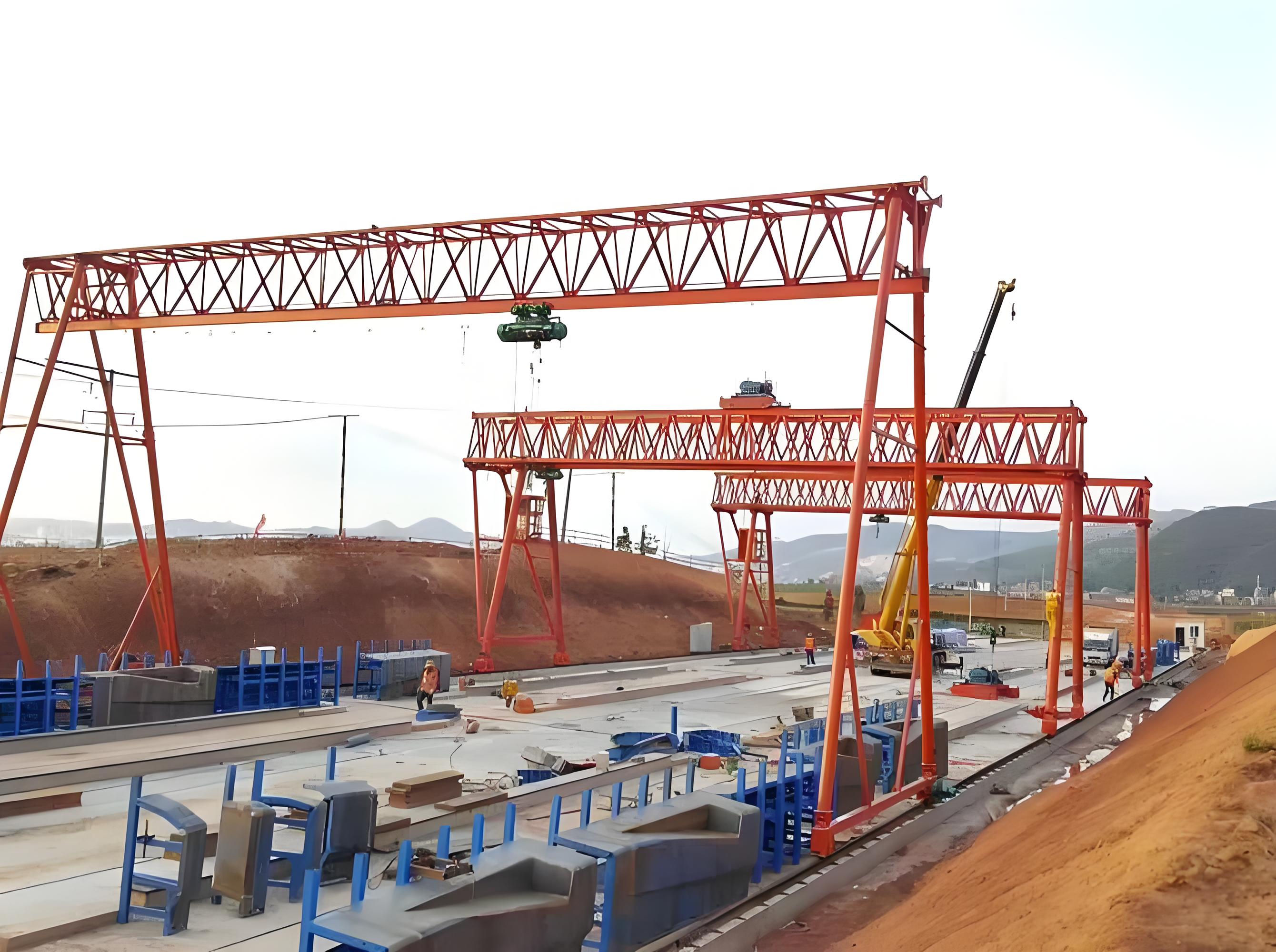 Bridge and Highway Building Crane