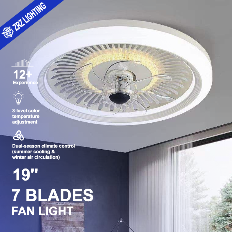 Flat installation of ceiling fan lights