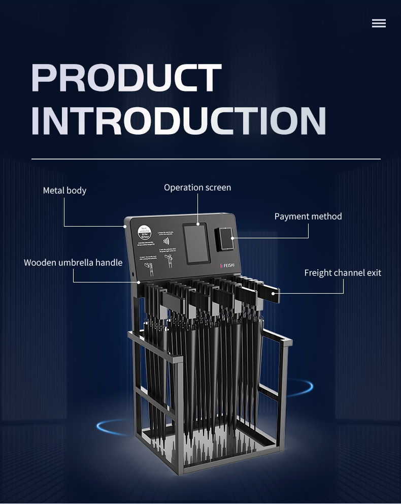 Umbrellas vending machine