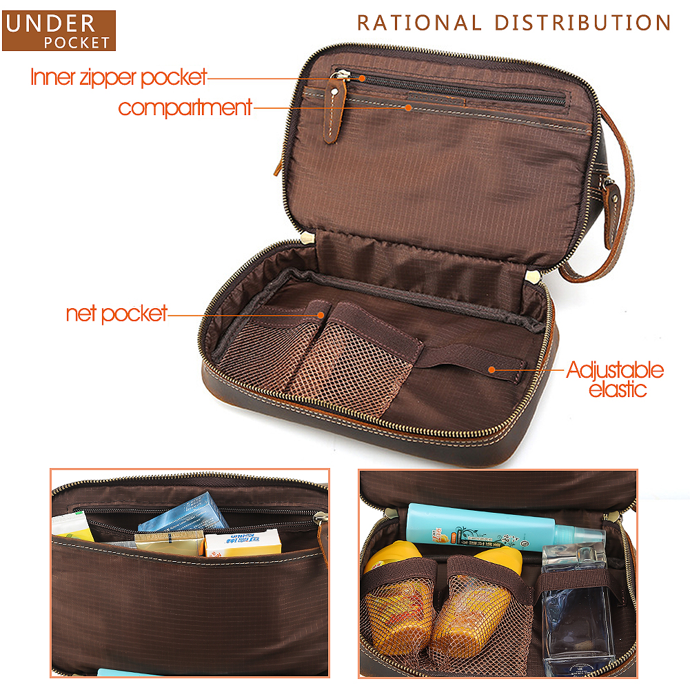 Leather Cosmetic Bag