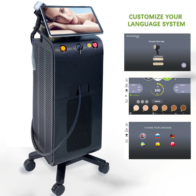 2.755nm 808nm 1064 Diode Laser Hair Removal