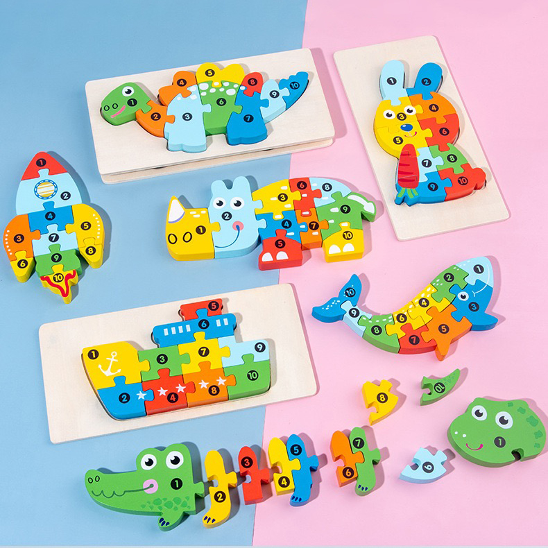Wooden jigsaw puzzles