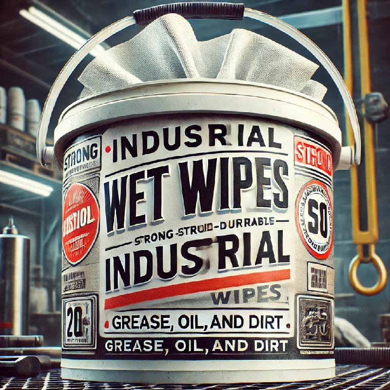 Industrial cleaning wipes
