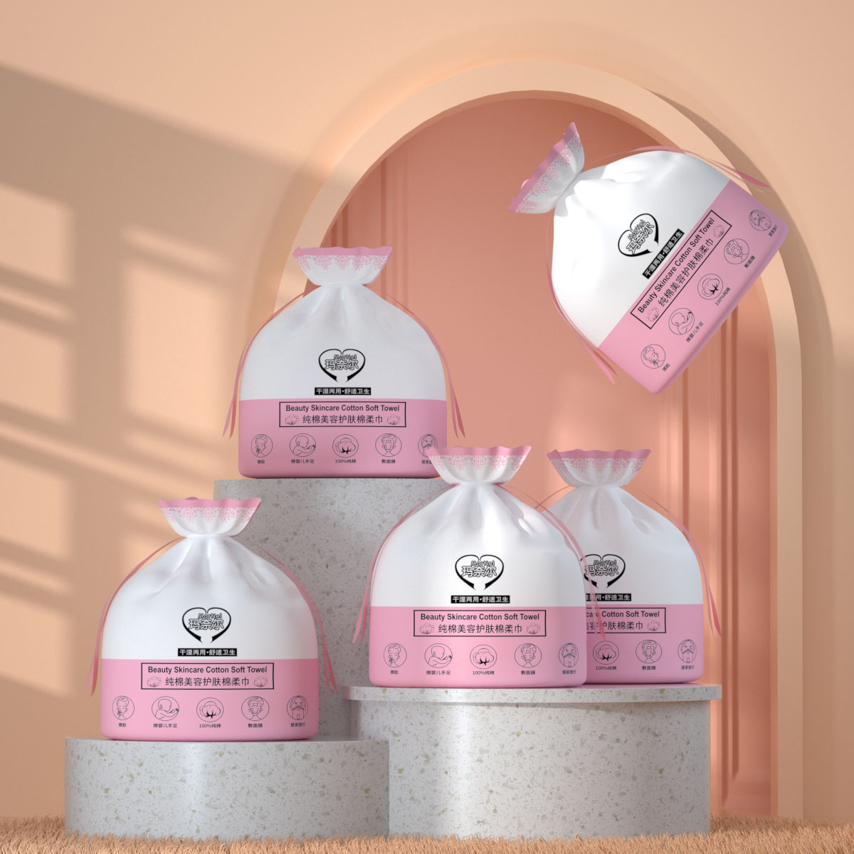 Disposable face towel