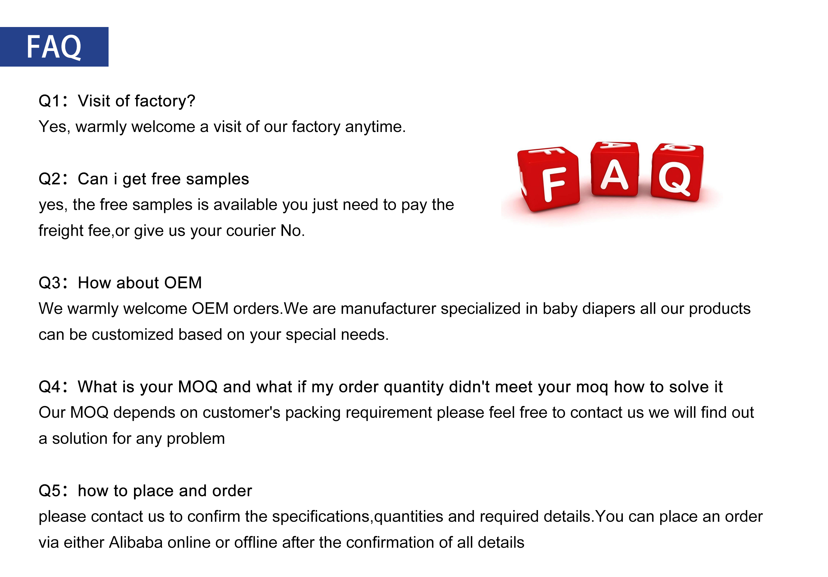 Cost-effective baby diapers&Baby pants