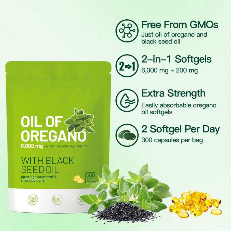 Top-tier OEM Partner for Herbal Softgels: Bulk Oregano & Black Seed Oil Softgel Solutions to Boost Global Brand Growth
